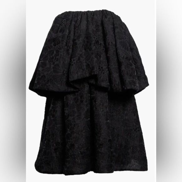 Ulla Johnson Oui Strapless Dress in Noir Black - Picture 8 of 9